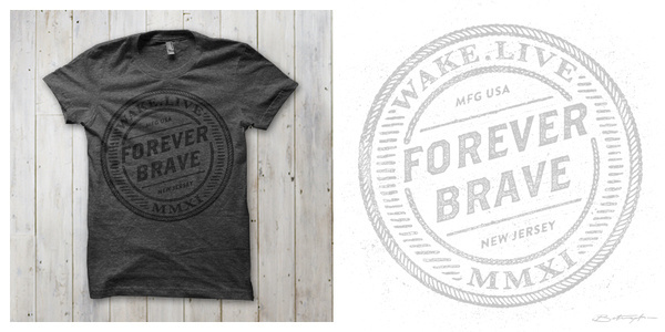 Forever Brave T shirt design by Betraydan Mintees #shirt