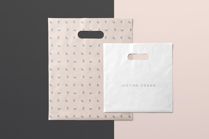 Brandon McIntosh Justine Cogan branding corporate design beautiful minimal best graphic design mindsparkle Mag tote bag stationery dot circl