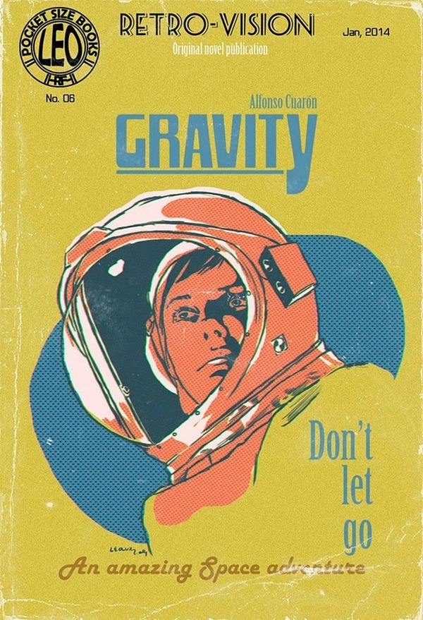 Leolux. Blog de Dibujo: Gravity, The Pulp Cover #gravity #astronaut #design #space #cover #pulp #vintage #film
