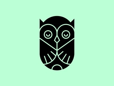 Dribbble - Sitting Low. by Tim Boelaars #mark #logo #owl