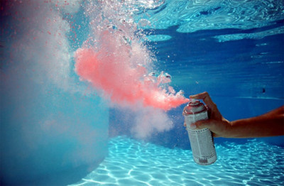 and in this moment, i swear, we are infinite #grafitti #photo #swimmingpool #spray #can
