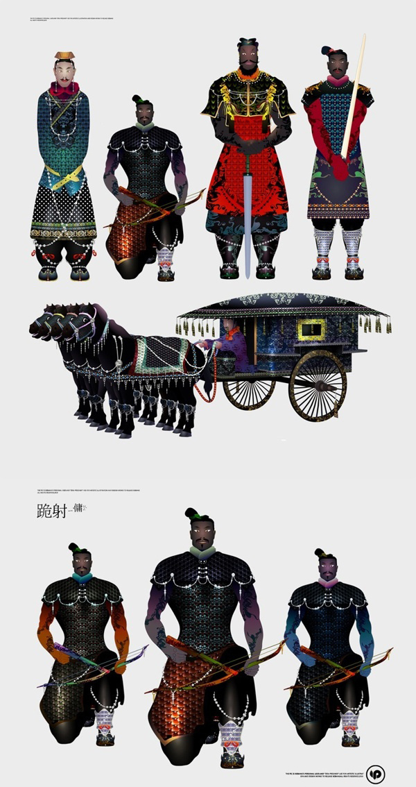 Terracotta Warrior illustrations #design #illustration #china #terracotta #warrior