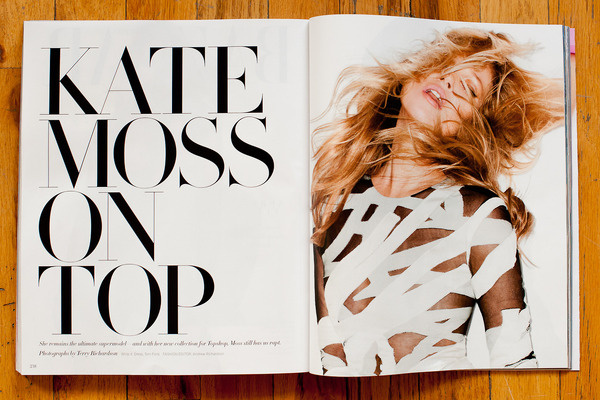 Terry Richardson's Diary #modern #serif #design #layout #magazine #typography