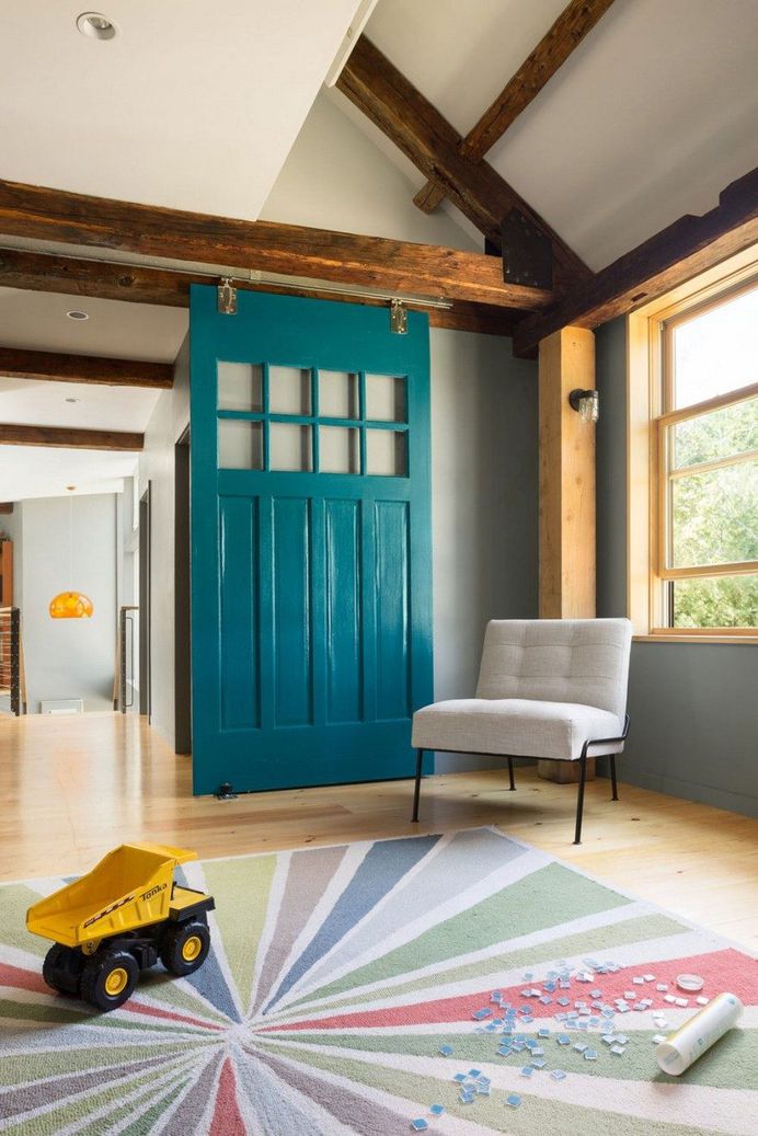 Family Farmhouse Built With Salvaged Materials from an Antique Barn 9
