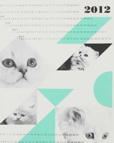 Need Supply Co. / Fieldguided / Dreamcats Calender #visual #calendar #shapes #space #cats #type #organization