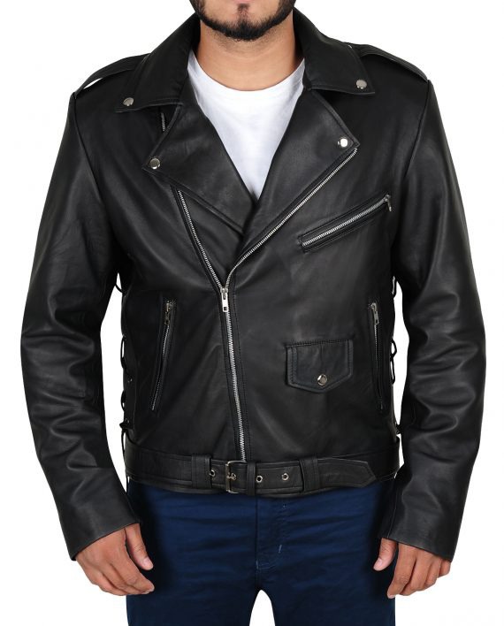 Fallout 4 Atom Cats Biker Black Leather Jacket