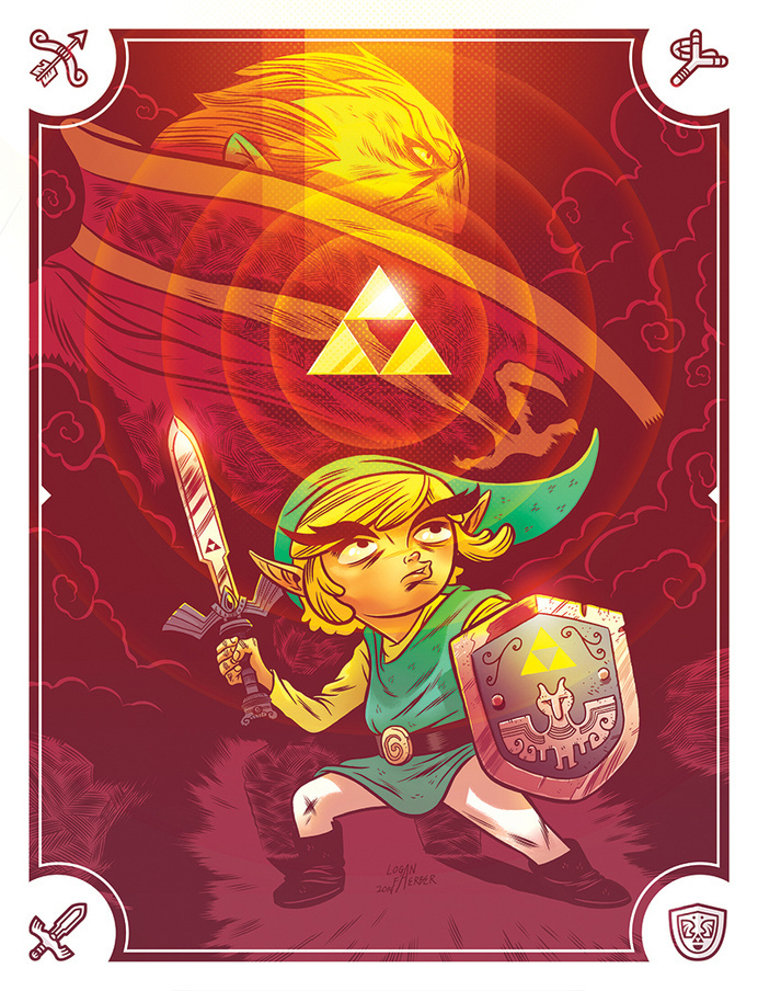 Zelda - Wind Walker Poster - Logan Faerber #illustration #faerber #poster #zelda