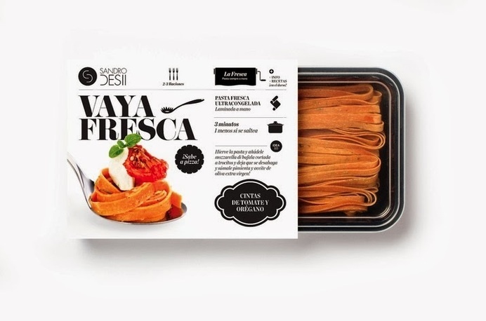 Sandro Desii on Packaging of the World - Creative Package Design Gallery #packaging #fresca #pasta #black&white
