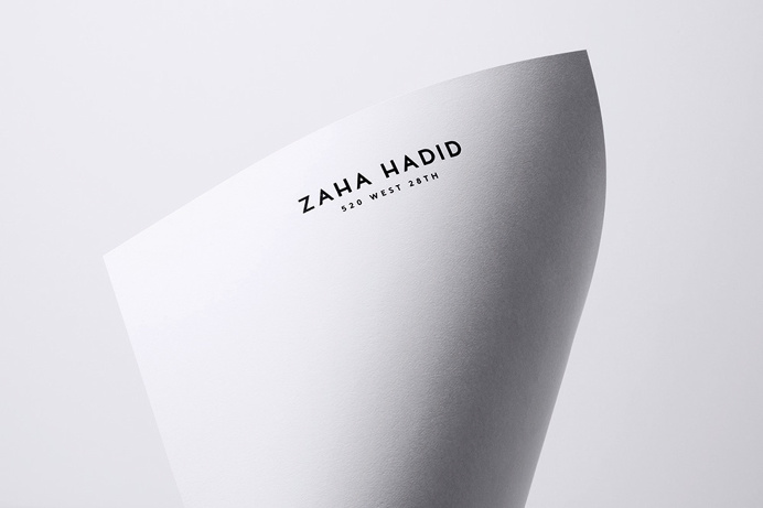Zaha Hadid Letterhead #branding #logo #identity #motherdesign #julestardy #architecture