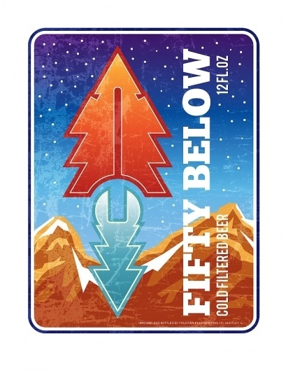 Solo 71 | The art of Dave Behm #beer #vector #design #snow #label #type #ice #mountains