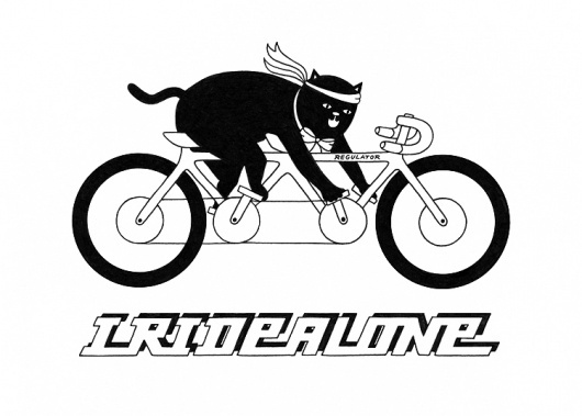 JesseHectic's Spaceship: RAMBO TAMBO #font #white #bicycle #cat #black #regulator #bike #type #drawing
