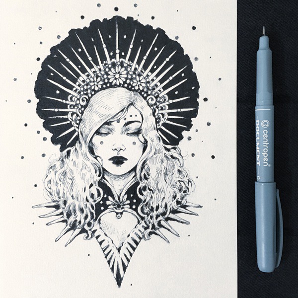 Ink Goddess by dimary