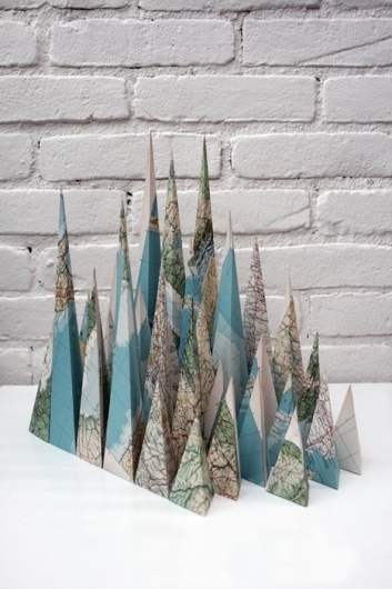 Map Mountains : Louis Reith #hand #made