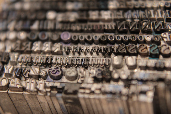 metal letterpress from a vintage fair #metal #type #letterpress #typography