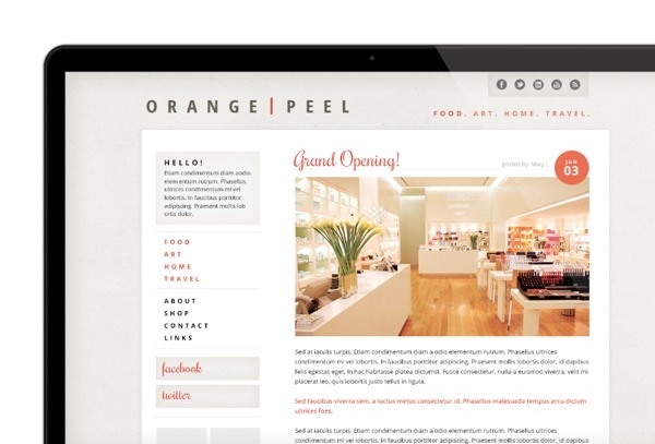 Website/Blog Design on Behance #inc #quaint #wordpress #layout #web