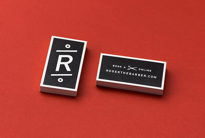 Roger The Barber by Cast Iron Design #business card #branding
