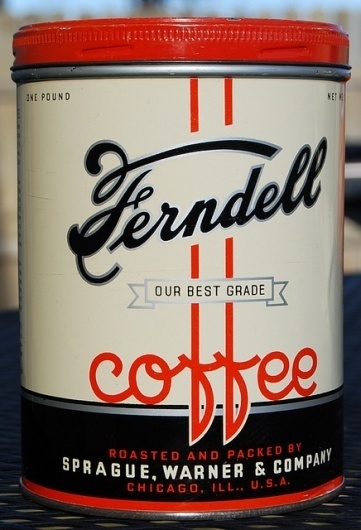 Ferndell Coffee, 1930's | Flickr - Photo Sharing! #lettering #script #label #vintage #type #typography