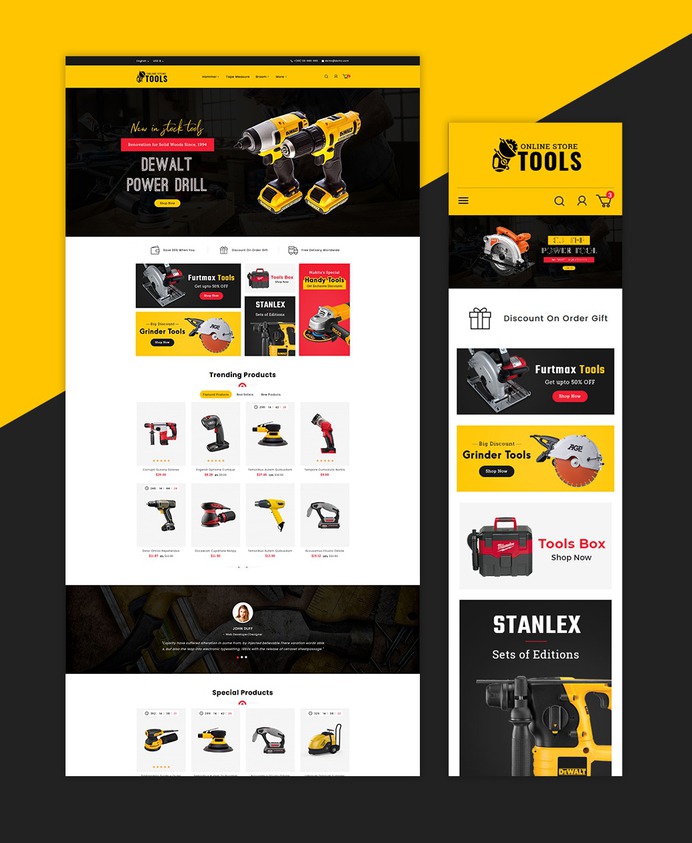 #Power #Tools & #Equipment - #Prestashop #Responsive #Theme #eCommerce #Website #Design #Template
