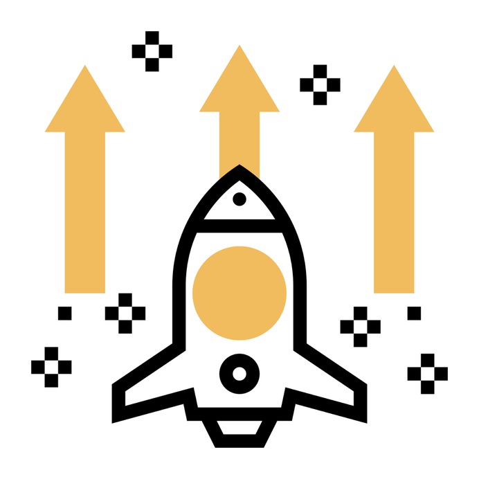 See more icon inspiration related to rocket, launch, arrow, startup, business and finance, seo and web, rocket launch, space ship launch, rocket ship, space ship, transportation, marketing, transport, up arrow and arrows on Flaticon.