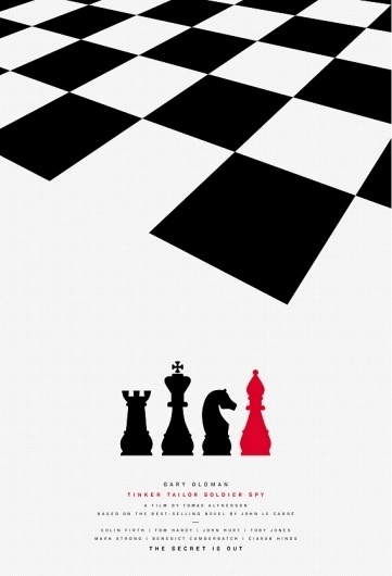 Creative Review - Posters for Tinker Tailor Soldier Spy by Paul Smith #white #and #print #black #minimal #poster #film