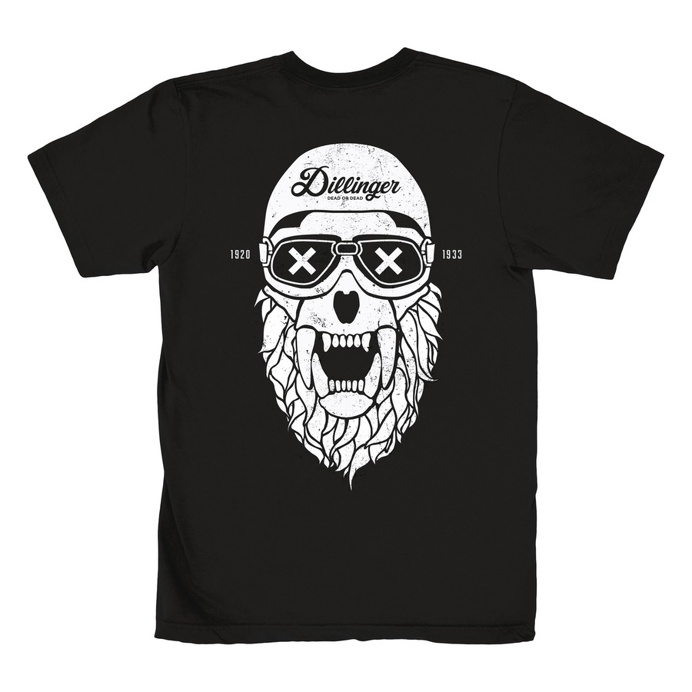 Blind Tiger (back print) — Motorcycle speedster #original #motorcycle #skull #ink #tattoo #tshirt #illustration