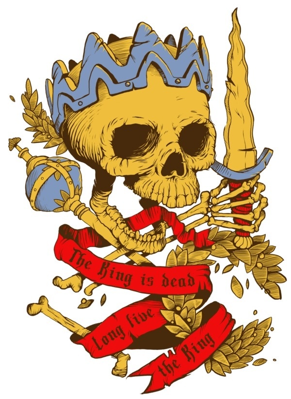 illustration on the Behance Network #print #shirt #tattoo #tee #skull