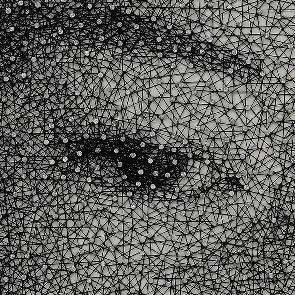 New Portraits by Kumi Yamashita Made with Nails, Thread, and Denim #pins