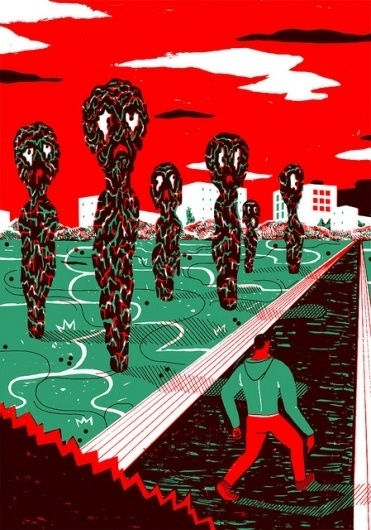I walk alone | Flickr - Photo Sharing! #illustration