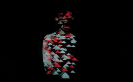 7STEPS on the Behance Network #mapping #red #traingle #mask #music #blue #shadow