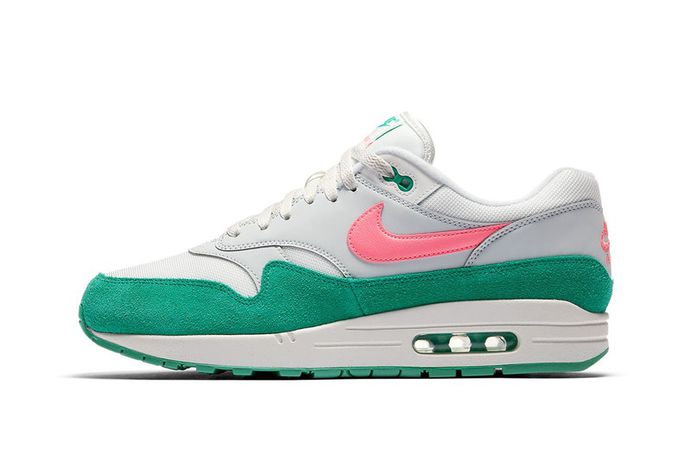 Nike Air Max 1 Watermelon release info Pure Platinum sunset pulse kinetic green summit white