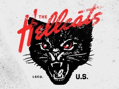 Dribbble - The Hellcats by Jeremy Paul Beasley #type #cat #black #logo