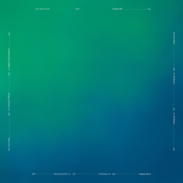 City And Colour — Live (2007) #design #graphic #cover #lp #typography