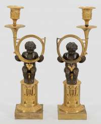 Pair Of Empire Candelabra