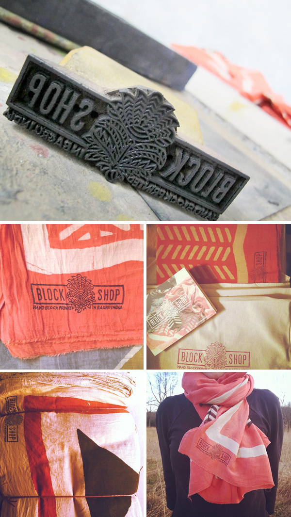 Indian wood block shop identity #design #culture #wood #printing #indian #block
