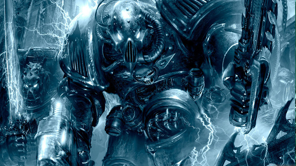 Warhammer 40k Art - The Devourer´s day off #robot #futuristic #fi #sci #mechanical #mech #warhammer