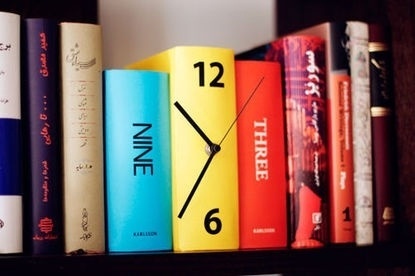 Enjoying This #letters #installation #books #art #clock #typography