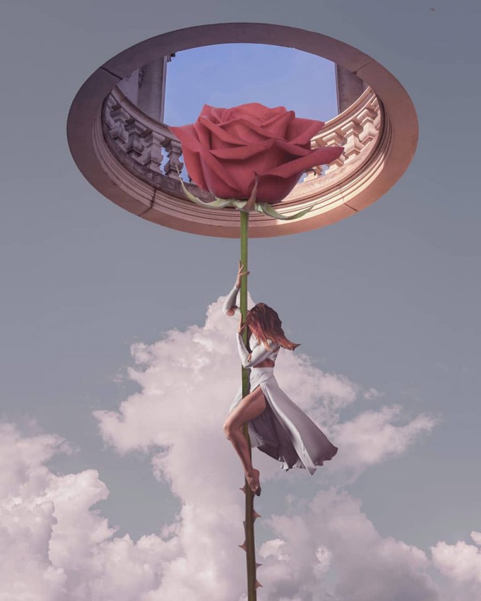Digital Photo Collages of Dreamlike Scenes by Kamila Lenarcik