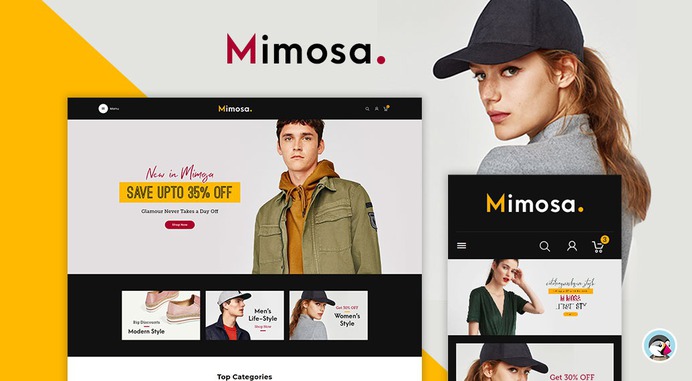 #Mimosa - #Fashion #Boutique #Style & #Junction - #Prestashop #Responsive #Theme | #TemplateTrip #eCommerce #Website #Design #Template