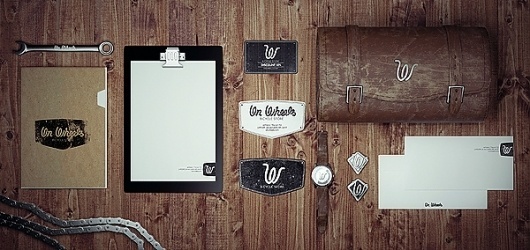 On wheels on the Behance Network #bikes #identity