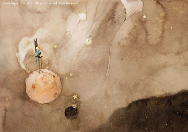 kim ming ji 6 #little #illustration #watercolor #prince