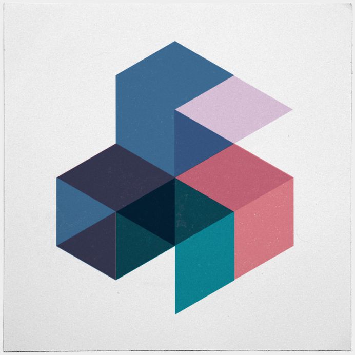 #505 Super cubes™ – http://bit.ly/Geometry-Daily-T-Shirts are here! – A new minimal geometric composition each day