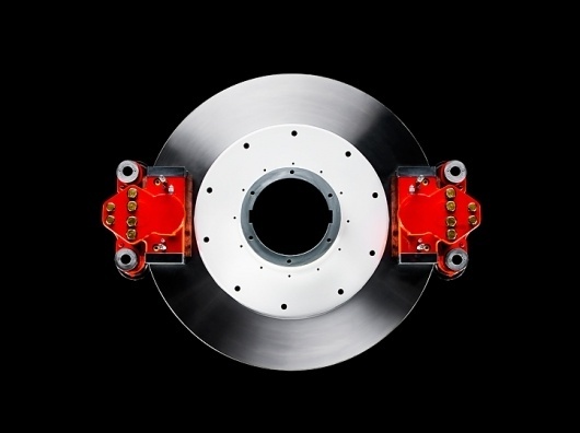 Corporate Identity | Stockholm Design Lab #breake #red #silver #disc #technology