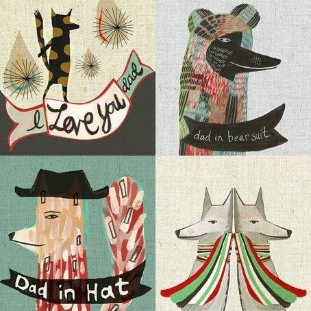 the red thread: April 2010 #bear #illustration #fox #wolf