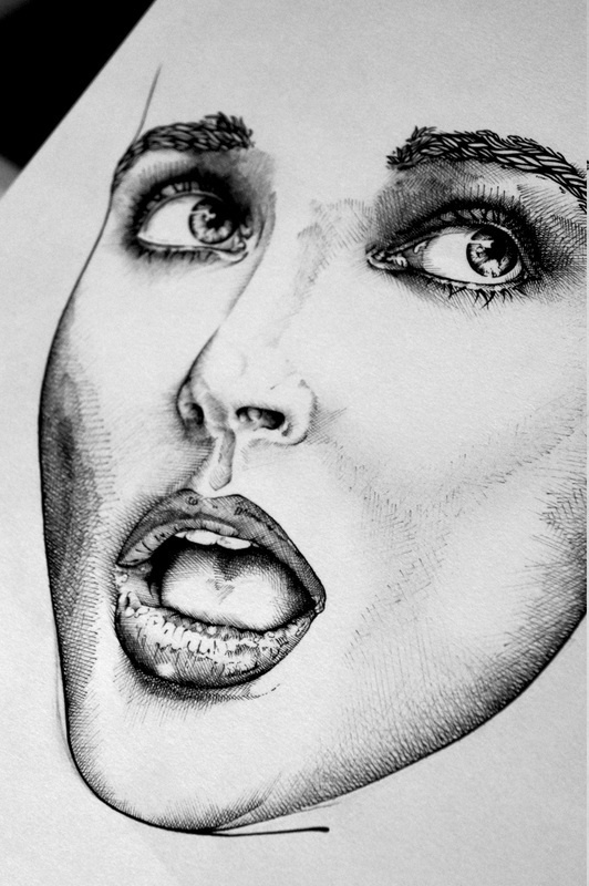 Kate Bush editorial - gregcoulton.com #illustration #portrait #pen