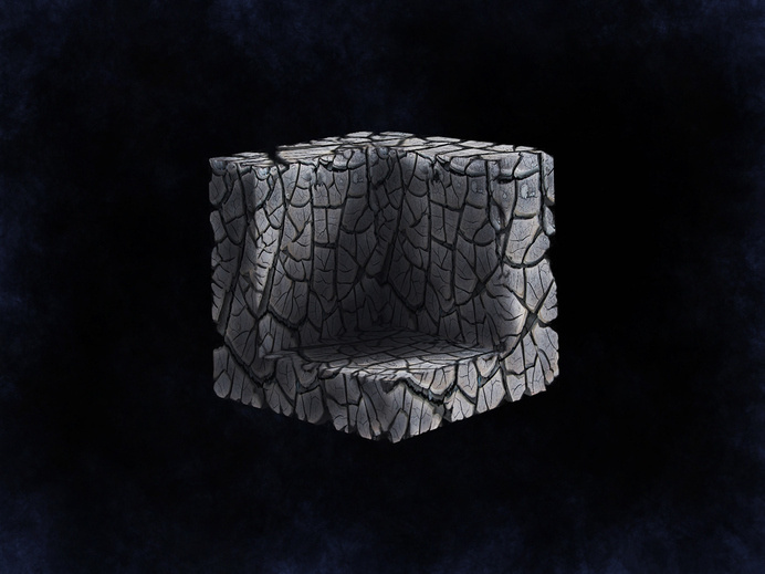 Digital Painting by Ryan Kelly #digital #space #art #cube