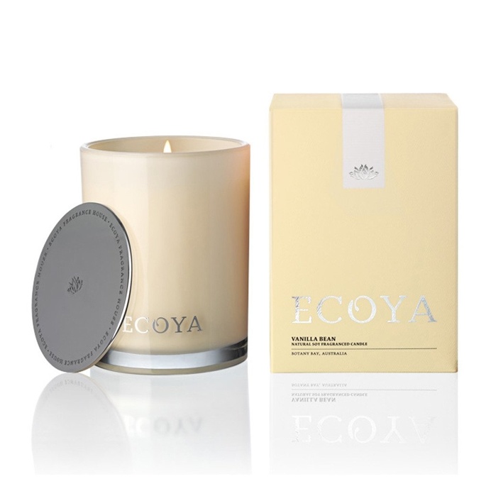 Vanilla Bean Scented Soy Wax Candle in Madison Jar, 14 cm