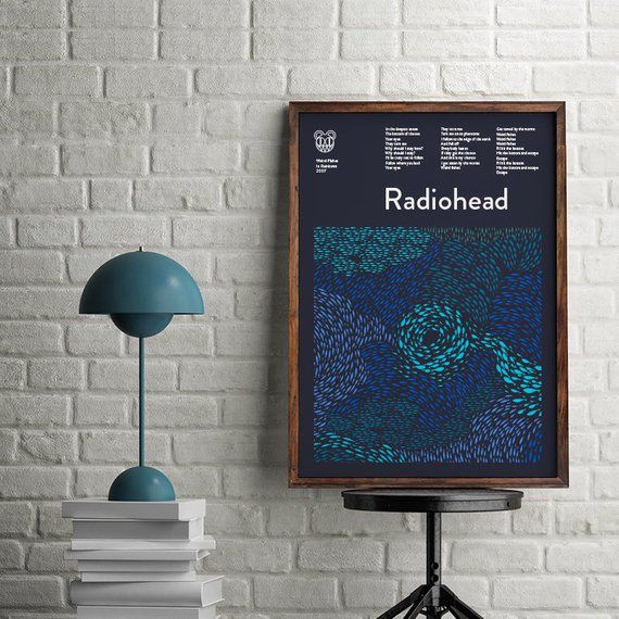 Radiohead poster Weird Fishes print In rainbows poster | Etsy