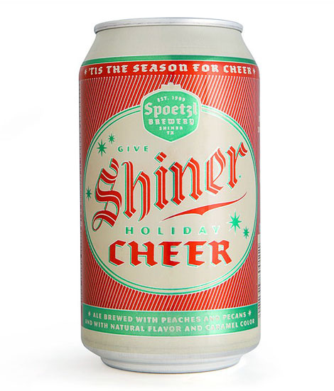 shiner, cheer, beer, holiday, red, green, christmas