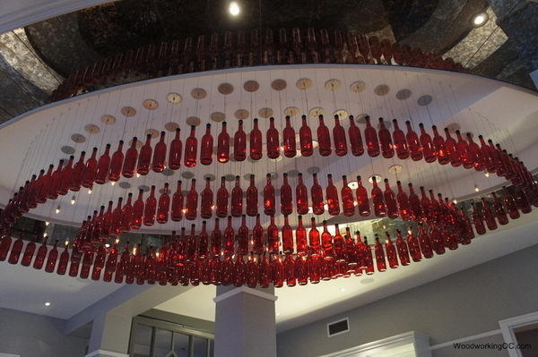 25 Creative Wine Bottle Chandelier Ideas #chandelier #light #wine #bottle