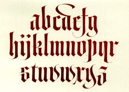 Typography inspiration example #239: CUSTOM-OTHER — LetterCult #alphabet #gothic #typography